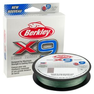 Berkley splétaná šňůra x9 low vis green 300 m - 0,06 mm 6,4 kg