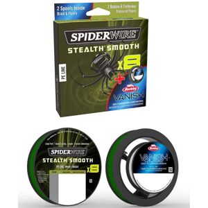 Spiderwire splétaná šňůra stlth smooth8 moos green 150m - 0,15 mm 16,5 kg
