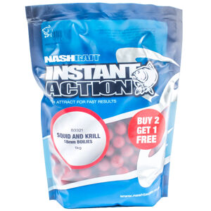 Nash boilies instant action squid krill - 200 g 15 mm