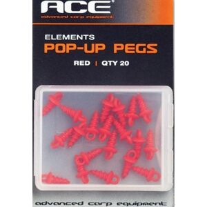 Ace zavrtávací držák nástrahy pop-up pegs červené 20 ks
