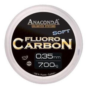Anaconda fluoro carbon stiff tuhý 50 m čirá průměr 0,45 mm / nosnost 9,1 kg