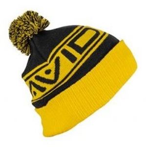 Avid carp zimní čepice bobble hat - black/yellow