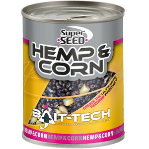 Bait-tech konopí a kukuřice v nálevu hemp & sweetcorn 350 g