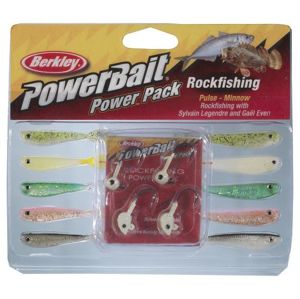 Berkley gumová nástraha powerbait sada rockfishing 5 cm (10 ks+4x jig)