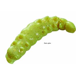 Berkley gumová nástraha  powerbait vosí larvy 2,5 cm 55 ks-červená+gliter