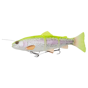 Savage gear gumová nástraha 4d linethru trout slow sinking green silver - 15 cm 35 g