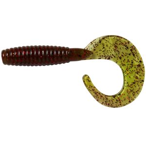 Ron thompso gumová nástraha grup curl tail uv red silver - 5,5 cm