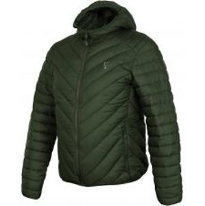 Fox Bunda Collection Quilted Jacket Green Silver-Velikost XL