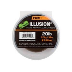 Fox Fluorocarbon Illusion 50 m Trans Khaki-Průměr 0,50 mm / Nosnost 13,64 kg