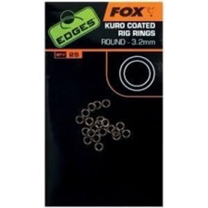 Fox Kroužky Kuro Coated Rig Rings 25 ks-velikost 3,7 mm