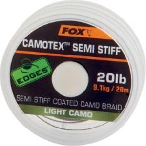 Fox Návazcová Šňůrka Camotex Light Semi Stiff 20 m-Nosnost 11,3 kg