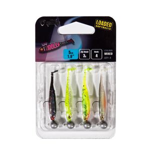 Fox rage gumová nástraha ultra uv micro tiddler fast mixed colour loaded lure pack