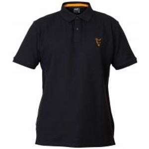 Fox Triko Collection Black Orange Polo Shirt-Velikost L