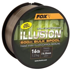 Fox vlasec fluorocarbon illusion mainline trans khaki 600 m - průměr 0,39 mm / nosnost 8,6
