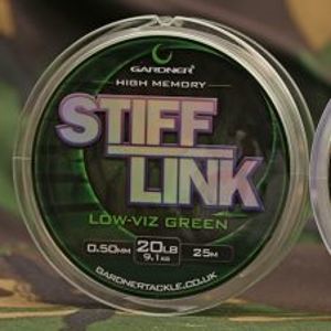 Gardner Vlasec Stiff-Link Zelená 25 m-Průměr 0,50 mm / Nosnost 9,1 kg