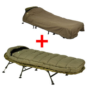 Giants fishing spací pytel 5 season lxr sleeping bag + přehoz exclusive bedchair cover