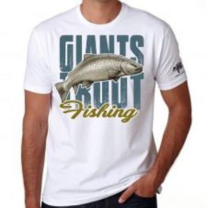 Giants Fishing Tričko Pánské Bílé Pstruh-Velikost XL