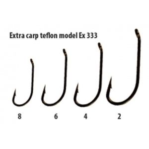 Extra carp háčky teflon série  EX 333   ( 10ks v balení)-Velikost 8