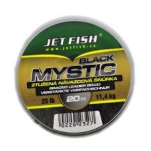 Jet Fish návazcová šňůra Black Mystic 20 m 25 lb-Barva BLACK
