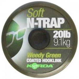 Korda Návazcová Šňůrka N-Trap Soft Green 20 m-Průměr 15 lb / Nosnost 6,8 kg