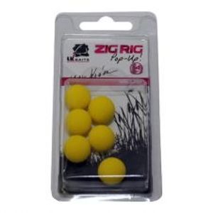 LK Baits Pěnové Boilie Zig Rig Pop-Up-Black/Yellow 14 mm