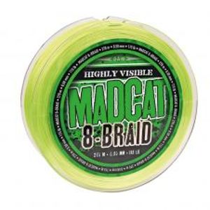 MADCAT Splétaná Šňůra 8- Braid-Průměr 0,35 mm / Nosnost 29,5 kg / Návin 270 m / Barva zelená
