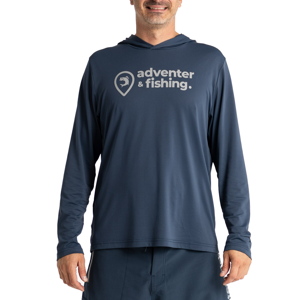 Adventer & fishing funkční hoodie  uv tričko white bluefin - velikost xl