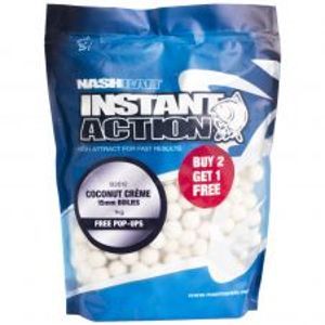 Nash Boilies Instant Action Coconut Creme-1 kg 18 mm