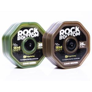 Ridgemonkey návazcová šňůrka rock bottom tungstenem potažená semi stiff 10 m  25 lb - nosn-nosnost 11,3 kg / barva zelená
