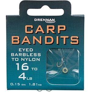 Drennan návazec carp bandits barbless - nosnost 4 lb velikost 18