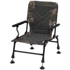 Prologic křeslo avenger relax camo chair w/armrests covers