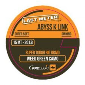 Prologic Návazcová šňůrka Abyss K Link Weed Green 15 m-Nosnost 30 lb