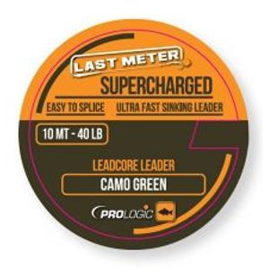 Prologic Olověná šňůrka Supercharged Leadcore Leader Camo Green 10 m-Nosnost 40 lb