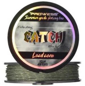 Prowess Olověná šnůra CATCH Lead Core 10m camo zelená-Nosnost 35 lb