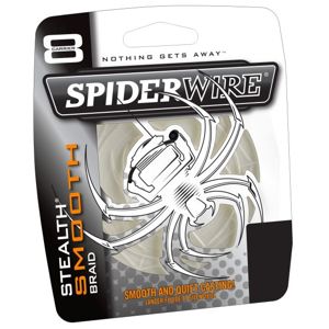 Spiderwire splétaná šňůra stealth smooth 8 průhledná - průměr 0,12 mm / nosnost 10,7 kg / délka 150 m