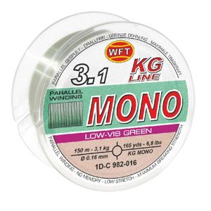 Wft vlasec kg mono green 150 m - 0,14 mm 2,4 kg