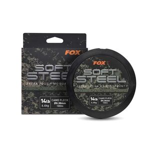 Fox vlasec soft steel fleck camo mono 1000 m - průměr 0,30 mm nosnost 6,4 kg