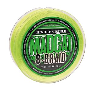 Madcat splétaná šňůra 8- braid - průměr 0,40 mm / nosnost 40,8 kg / návin 270 m / barva zelená