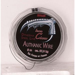 Iron claw návazcová šnůra  authanic wire 10 m grey-průměr 0,40mm / nosnost 13,6kg