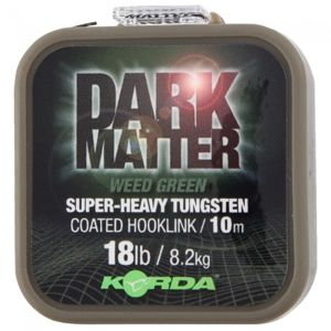 Korda návazcová šňůrka dark matter tungsten coated braid gravel brown 10 m-průměr 18 lb / nosnost 8,2 kg