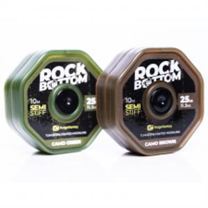 RidgeMonkey Návazcová Šňůrka Rock Bottom Tungstenem Potažená Soft Coated 10 m  25 lb-Nosnost 11,3 kg / Barva Zelená