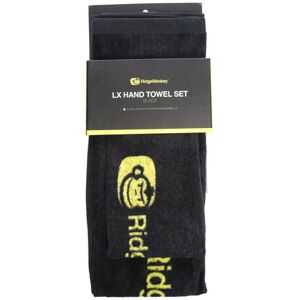 Ridgemonkey ručník lx hand towel set black 2 ks