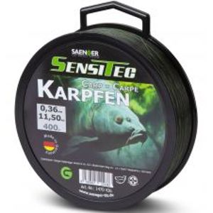 Saenger Vlasec Karpfen 400 m Zelená-Průměr 0,33 mm