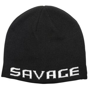 Savage gear čepice logo beanie one size black white