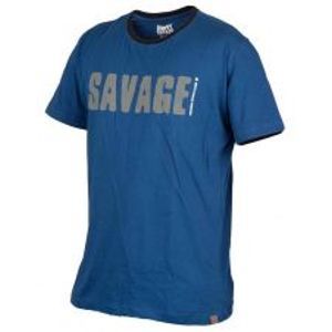 Savage Gear Triko Simply Savage Tee Blue-Velikost S