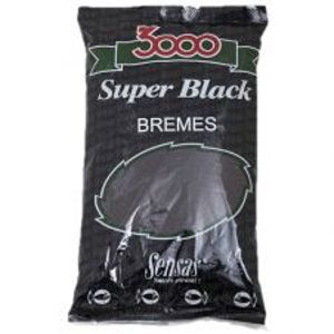 Sensas krmení  3000 SUPER BLACK 1kg-Carpes