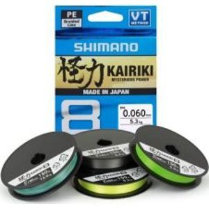 Shimano Splétaná Šňůra Kairiki 8 Zelená 150 m-Průměr 0,10 mm / Nosnost 6,5 kg