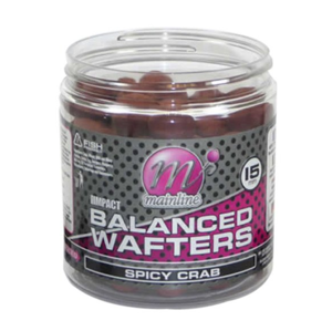 Mainline boilie balanced wafters 250 ml 18 mm-spicy crab
