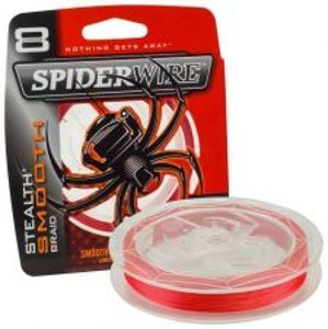 Spiderware Splétaná šňůra Stealth Smooth 8 150 m červená-Průměr 0,25 mm / Nosnost 27,3 kg