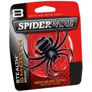 Spiderwire Splétaná šňůra Stealth Smooth 8 červená-Průměr 0,14 mm / Nosnost 12,5 kg / Návin 1 m